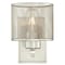 Westinghouse Fixture Wall UnMount 60W Morrison, Brushed Nickel Mesh Shades 6327800 - alternate 1